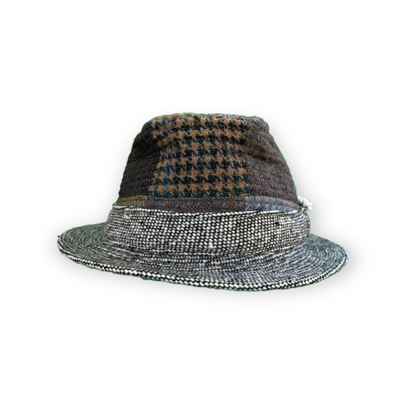 Hanna Hats Irish Tweed Bucket Fedora Walking Hat New Wool Mens